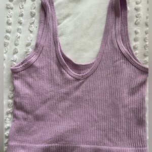 Free People lavender tank crop top